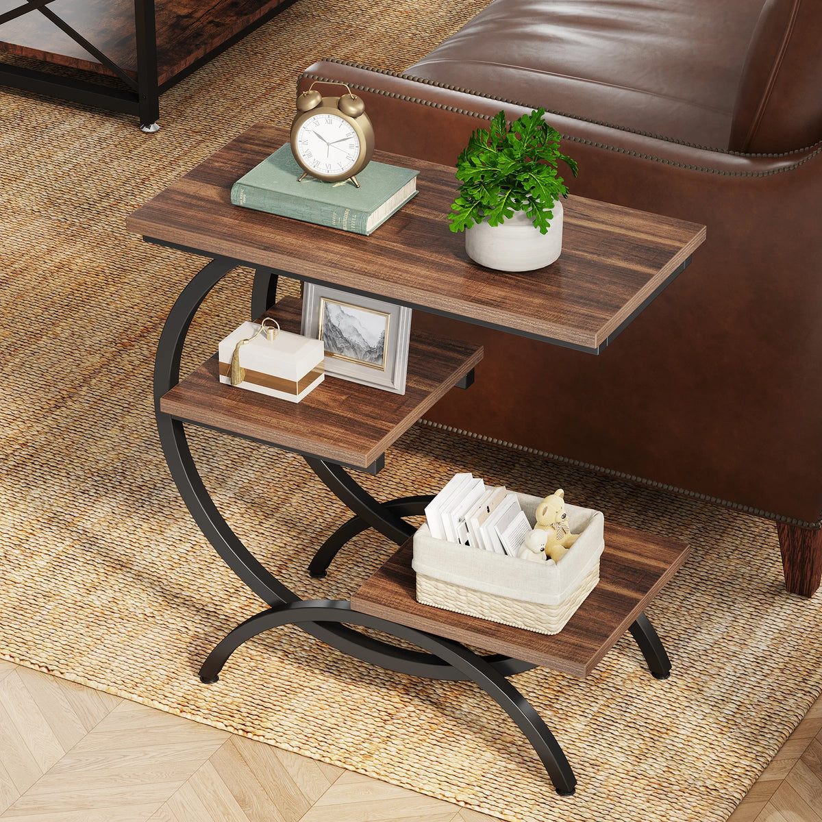 Tribesigns C-Shaped Side Table