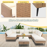 8-Piece Outdoor Patio Lounge Set product view 5