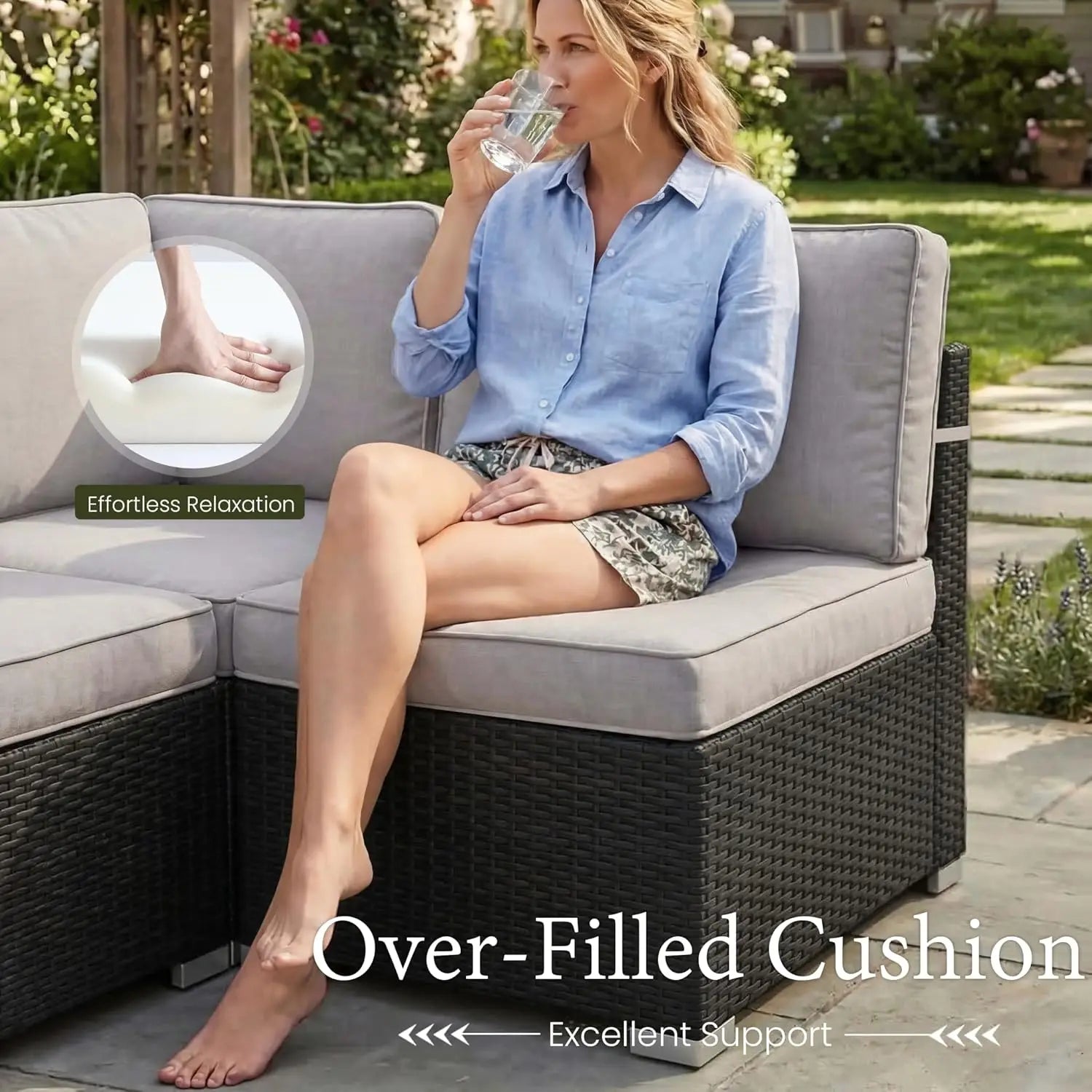 The Gathering — 15-Piece Patio Set with Fire Pit product view 4