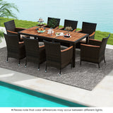 Wicker Patio Dining Set — 9 Pieces product view 4