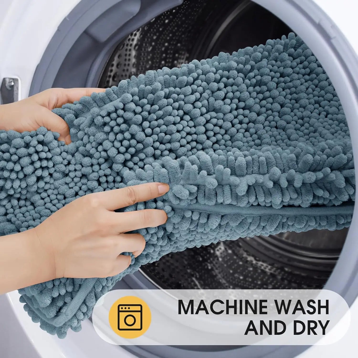 Haze Blue Bathroom Rug Set product view 6