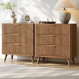 Oversized Fluted Nightstands — Set product view 7