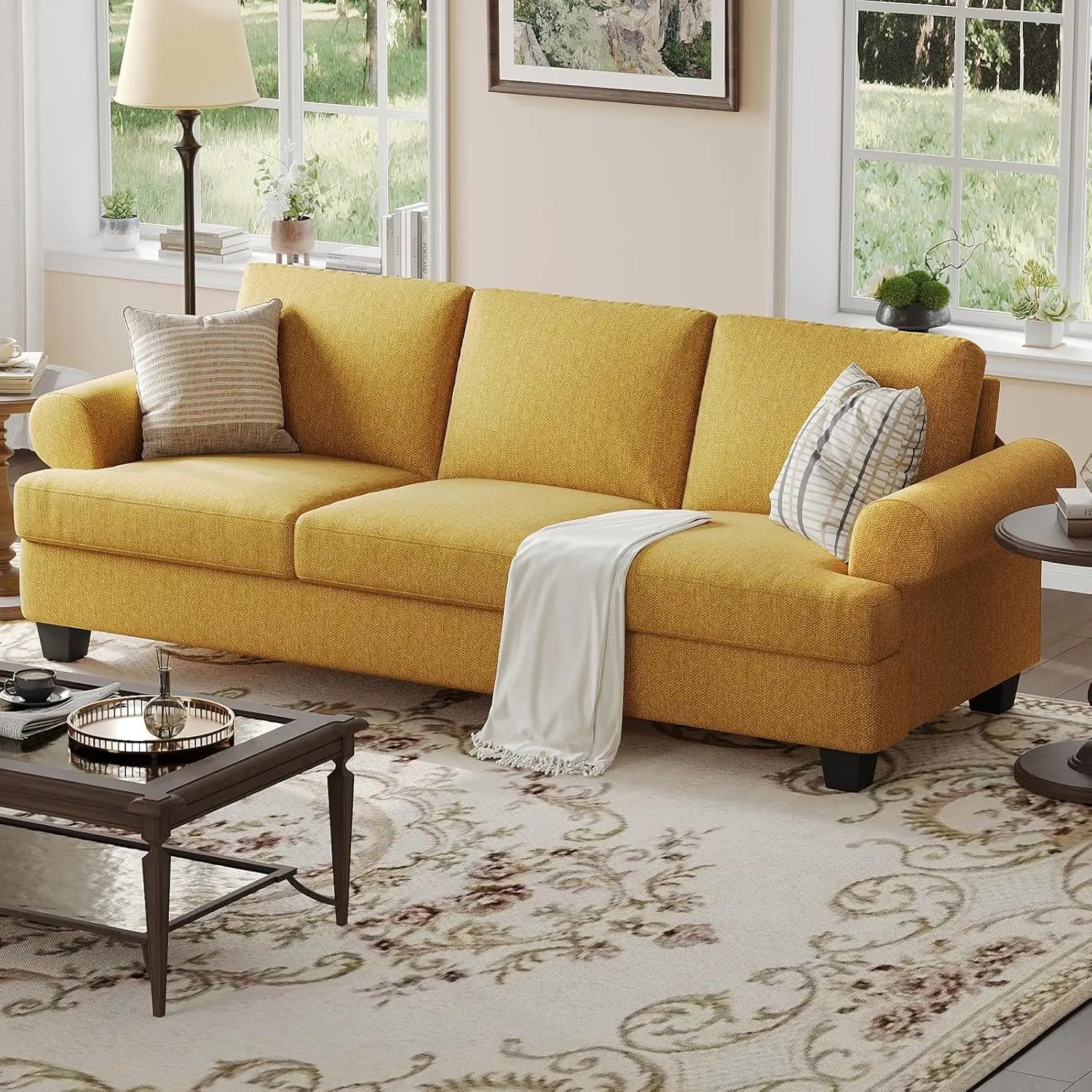 Mid-Century 3-Seat Sofa product view 3