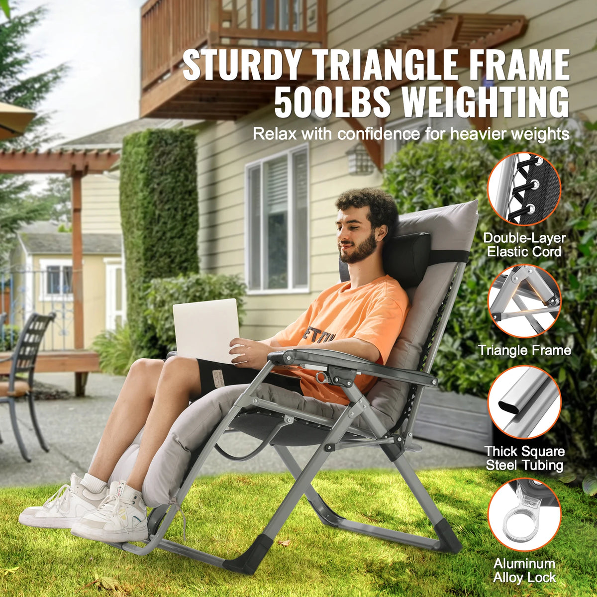 SucceBuy Zero Gravity Lounge Chair