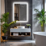 Frameless LED Backlit Bathroom Mirror product view 2