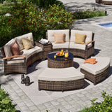 Curved Patio Sectional Sofa product view 4