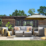 Patio Dining & Lounge Set, 5-Piece product view 7
