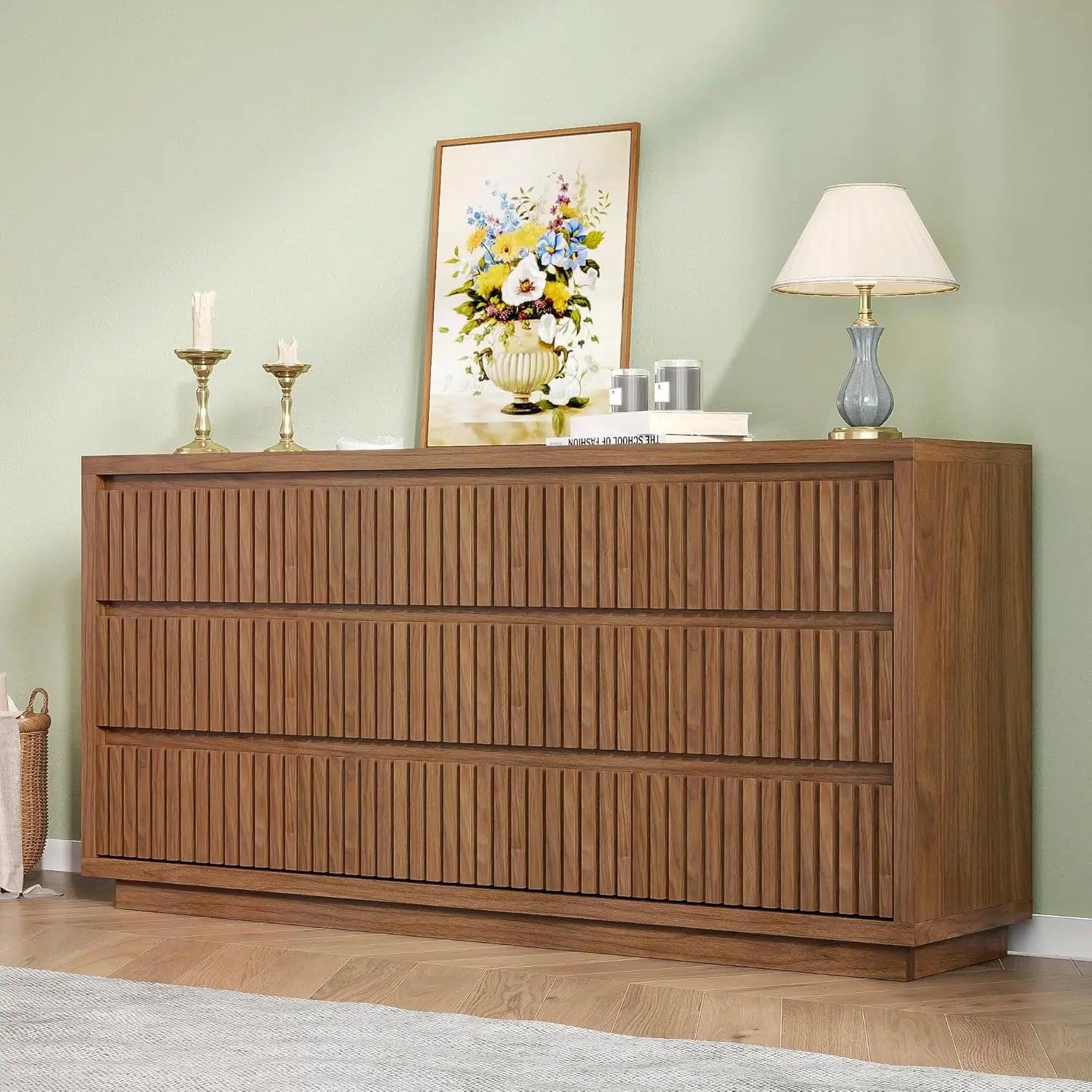 Fluted 9-Drawer Dresser product view 3