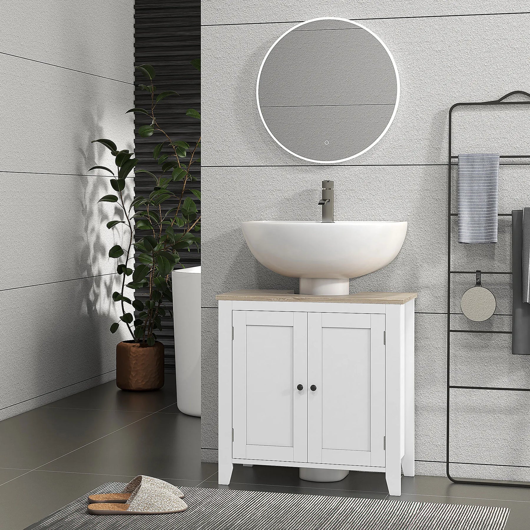 Pedestal Sink Storage Cabinet product view 2