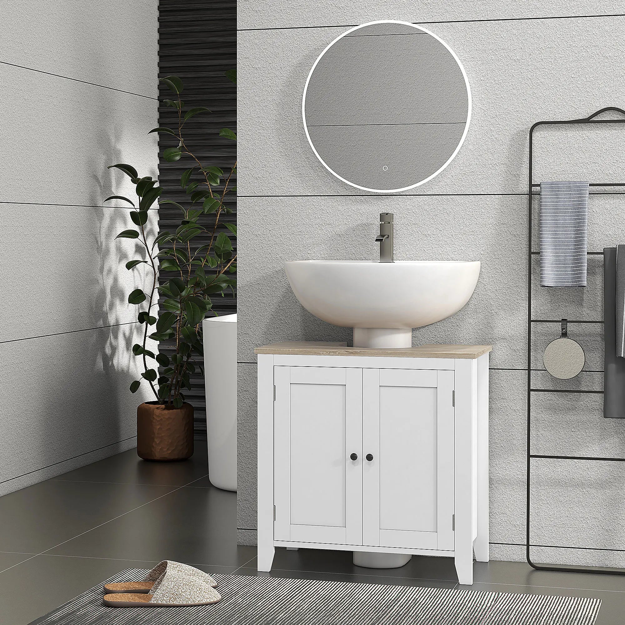 Pedestal Sink Storage Cabinet product view 2
