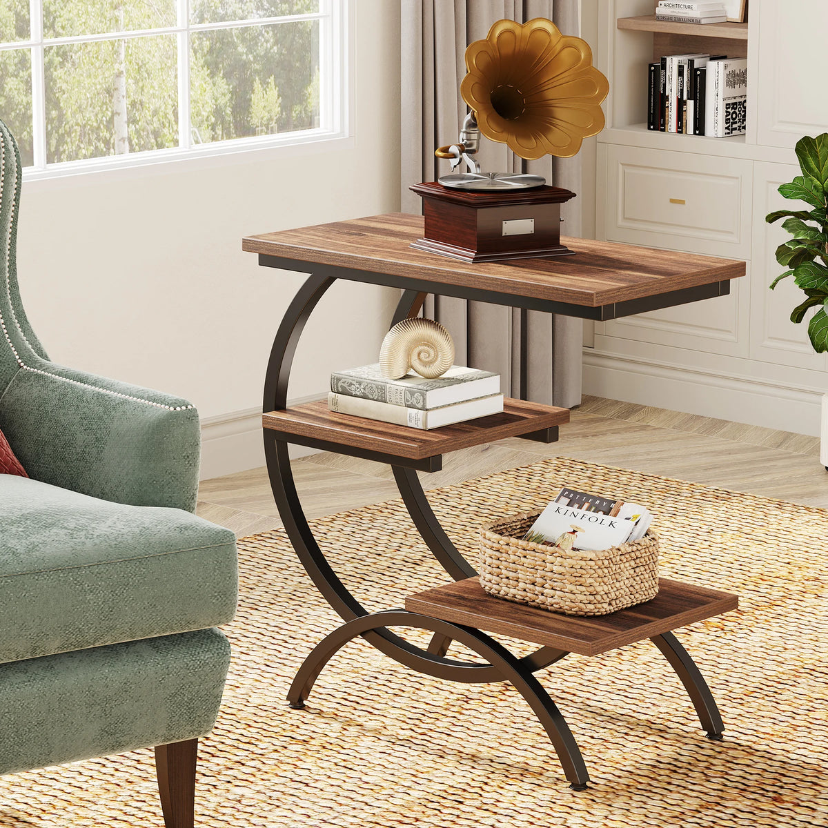 Tribesigns C-Shaped Side Table