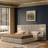 Chenille Upholstered Bed Frame product view 1