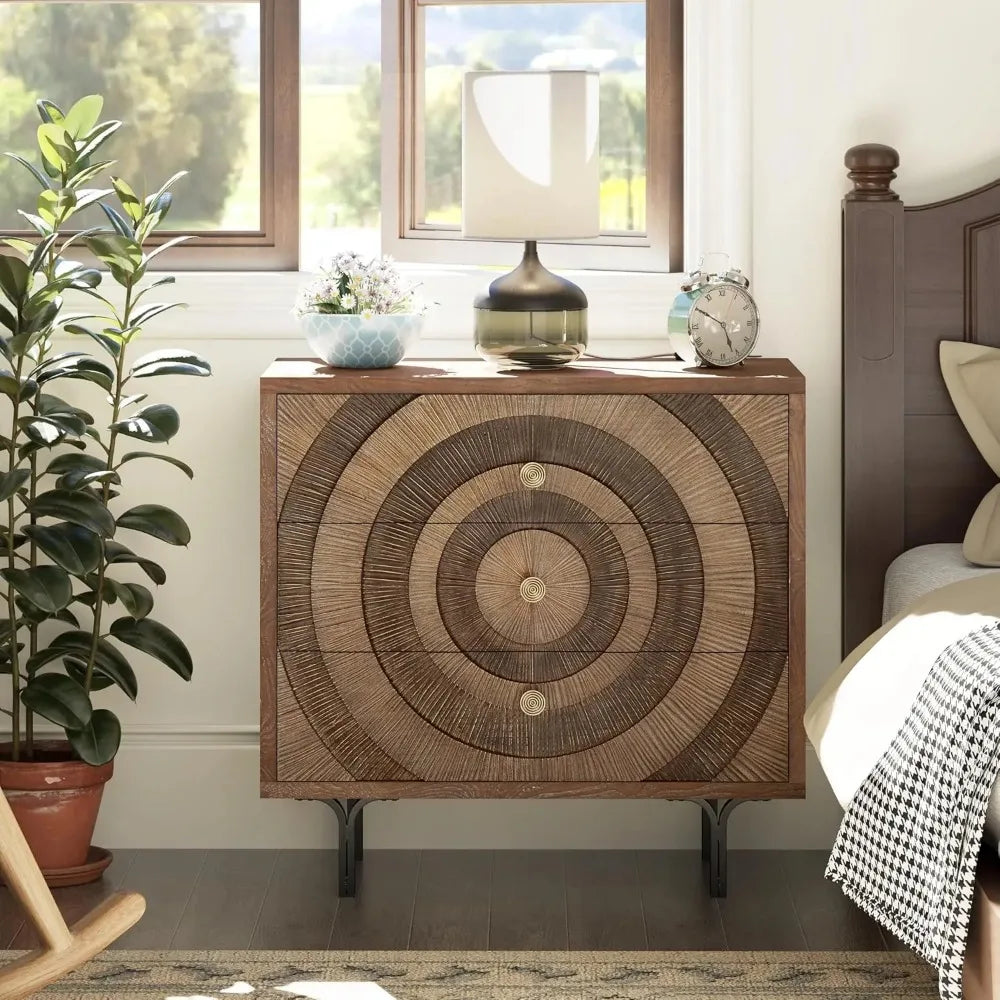 Farmhouse Three-Drawer Dresser product view 1