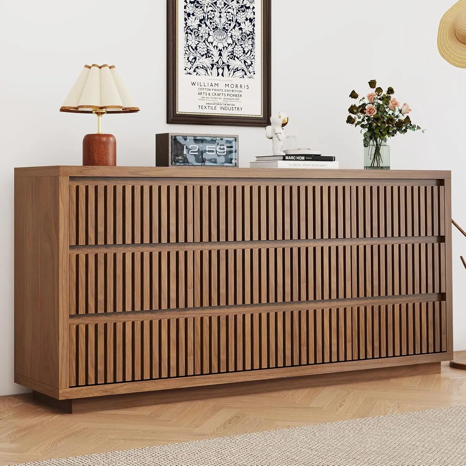 Fluted 9-Drawer Dresser product view 1