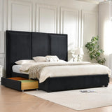 King Bed Frame with High Headboard product view 1
