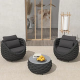 Aluminum Patio Conversation Set, 3-Piece product view 7
