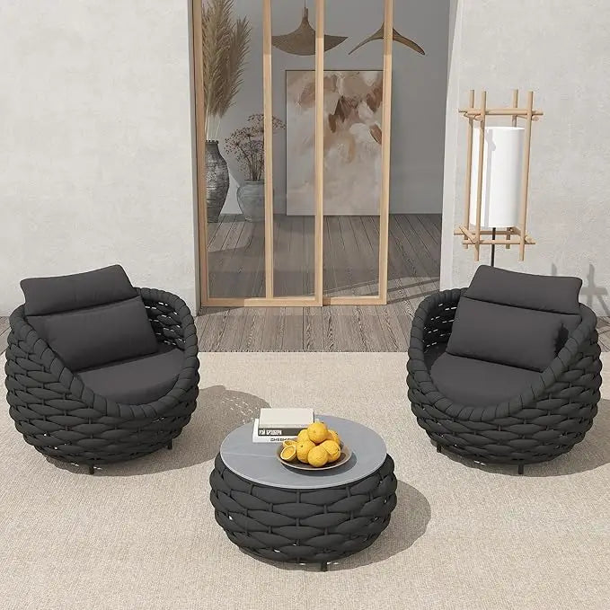 Aluminum Patio Conversation Set, 3-Piece product view 7