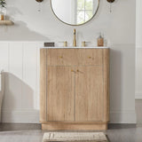 Modern Fluted Single Vanity with Sink product view 3