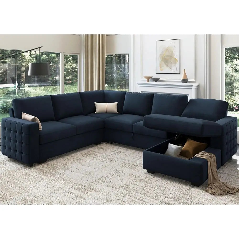 U-Shaped Sectional Sleeper Sofa product view 3