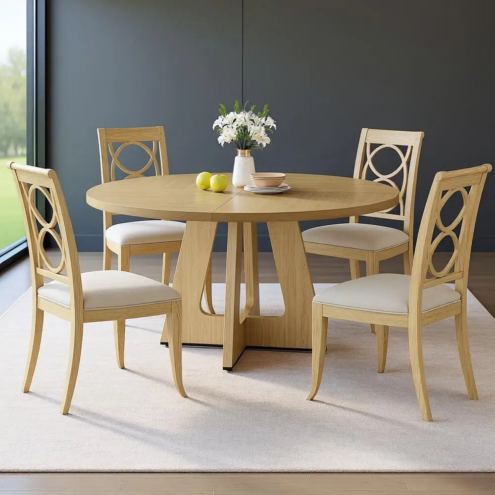 Farmhouse-Style Dining Table Set product view 1