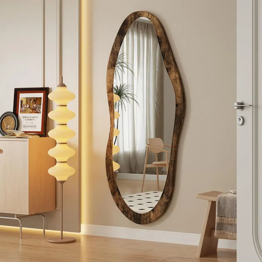 Large Wood-Framed Mirror product view 4