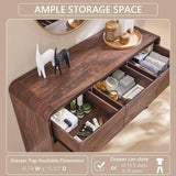Mid-Century Wood Seven-Drawer Dresser product view 3