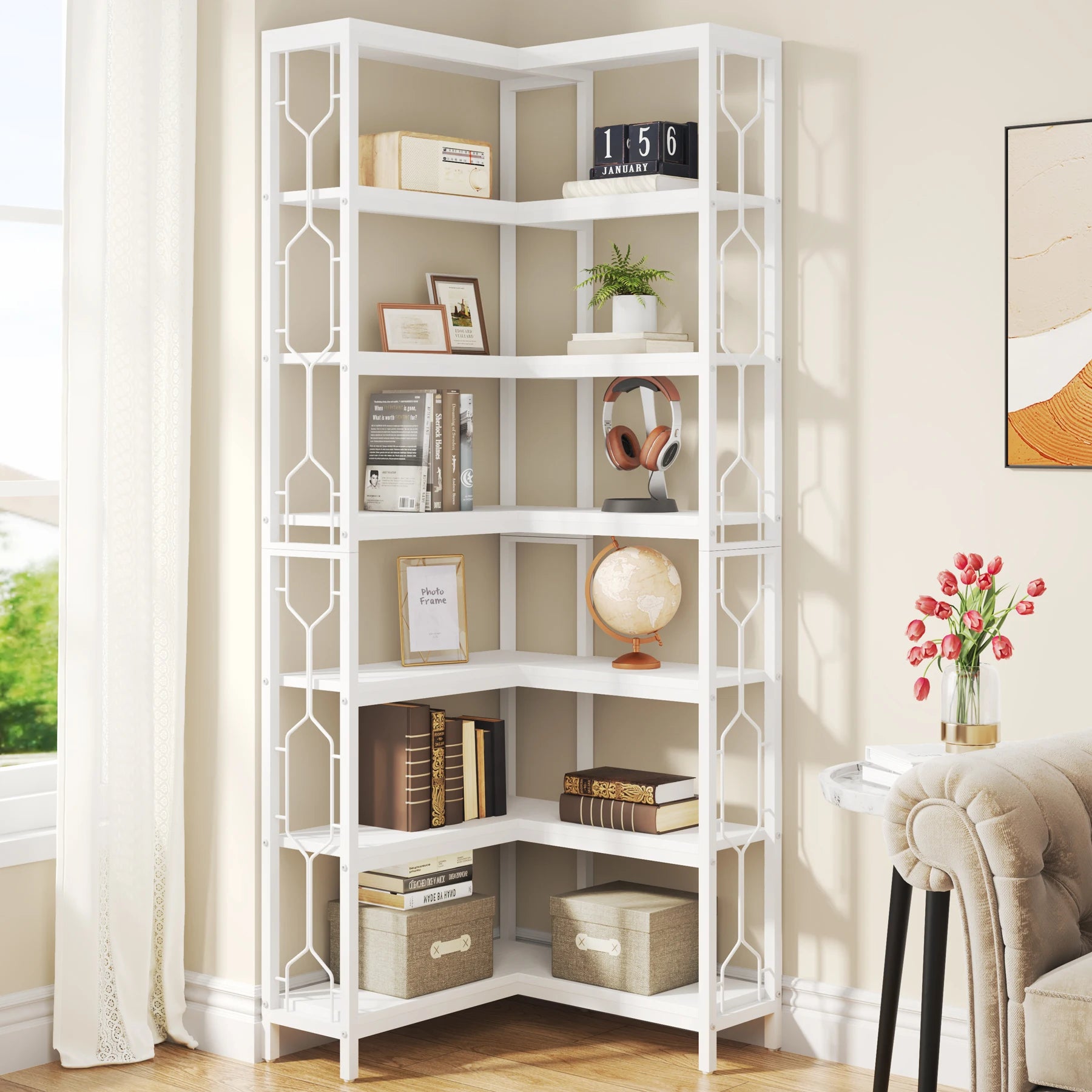 Industrial Corner Bookshelf product view 9