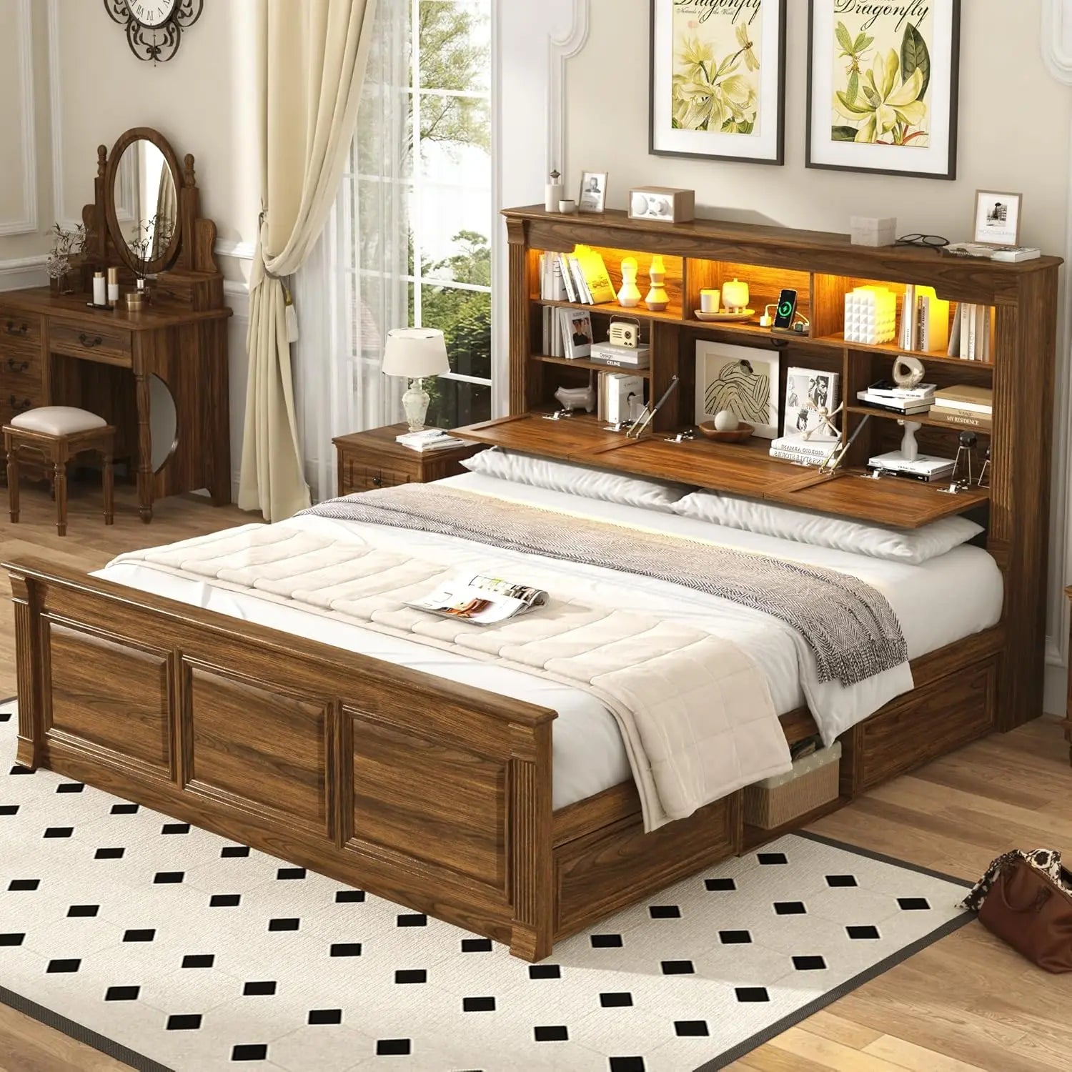 Farmhouse King Bed Frame product view 1