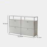 Corner TV Stand with Metal Storage Cabinets product view 7