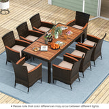 Wicker Patio Dining Set — 9 Pieces product view 1
