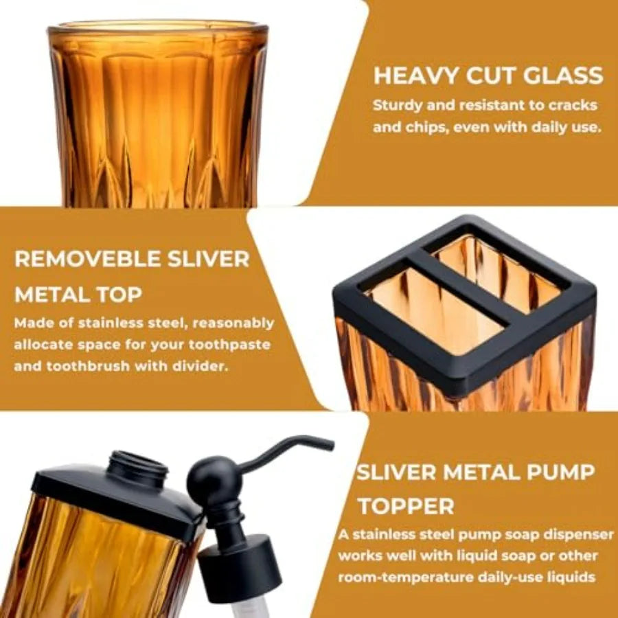 Amber Glassware Set — 5 Pieces product view 4