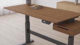 L-Shaped Adjustable Standing Desk in a modern home office