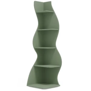 5-Tier Wall Corner Bookshelf