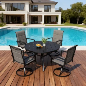 5-Piece Outdoor Dining Set 42"