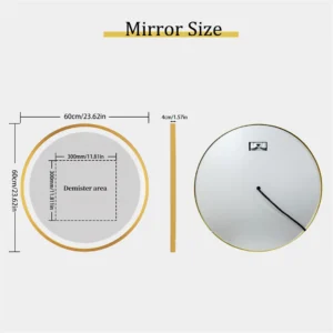 Round Bathroom Mirror with Lights