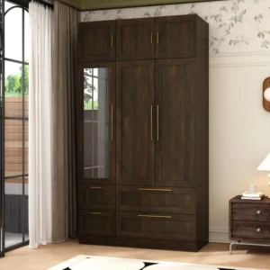 Wardrobe Closet with Mirror